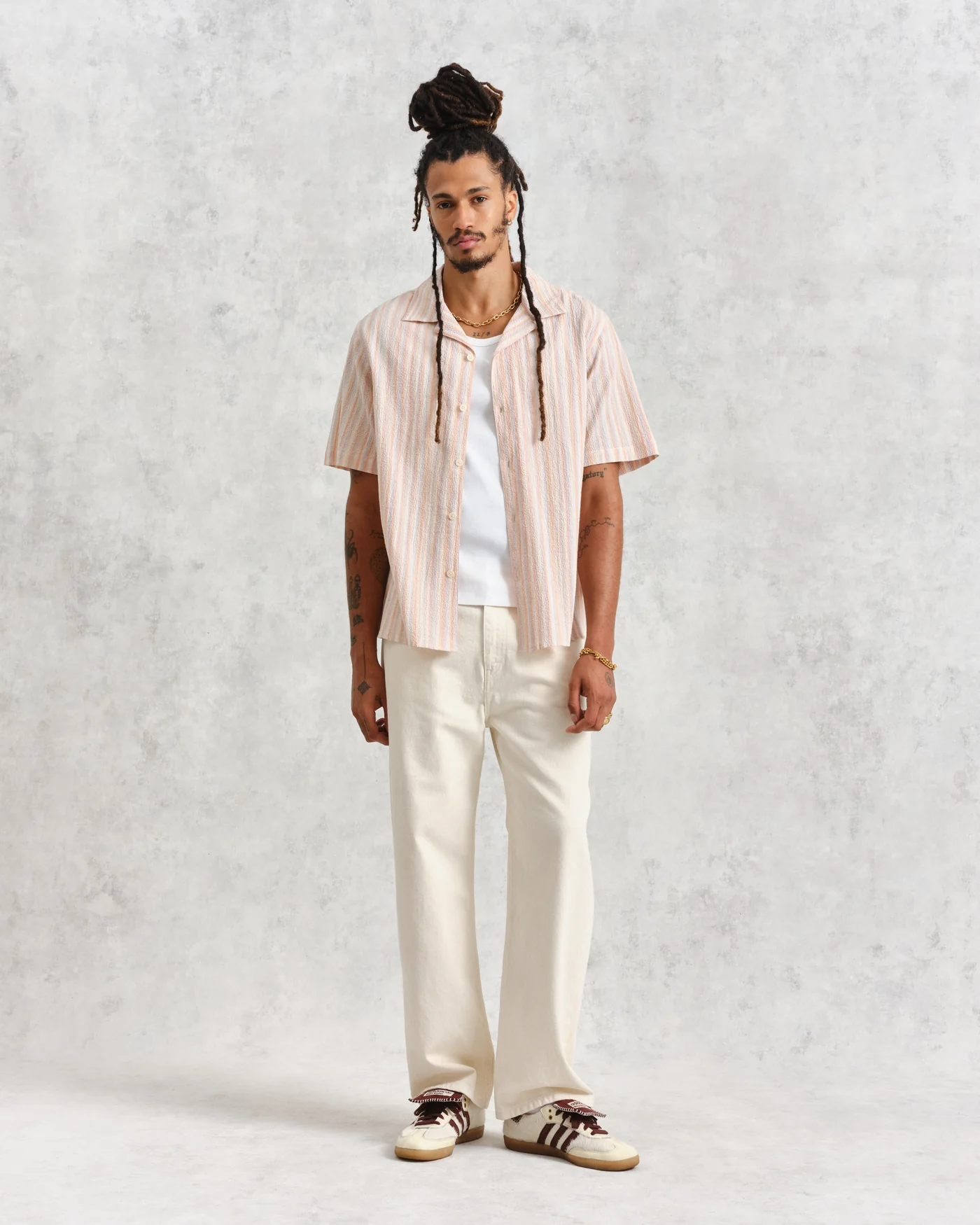 DIDCOT SHIRT MULTI PASTEL STRIPE